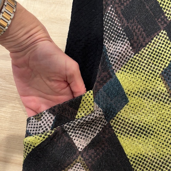 Desigual Multicolor Geometric Long Sleeve Dress - Picture 3 of 8